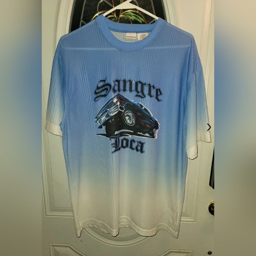 Sangre Loca No Boundaries  Polyester Short Sleeve Shirt Large